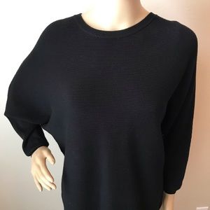 NWT Philosophy Republic Black zip back sweater